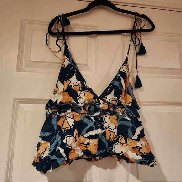 Roxy floral crop Tank XL - Picture 1 of 4